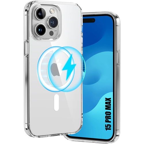 Coque Pour Iphone 15 Pro Max Avec Cercle Magnétique Protection Rigide Slim Antichoc