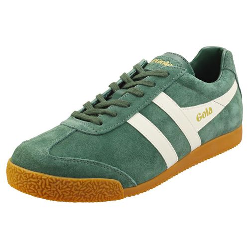 Gola Harrier Homme Baskets Classique Vert Blanc - 48