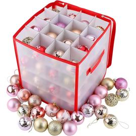 Boite Rangement Boule de Noël avec 4 Plateaux Boite Rangement Noël 64