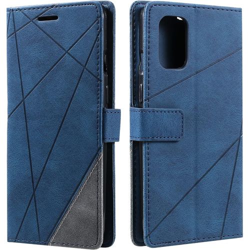Coque Pour Oneplus 8t, Etui En Cuir Pu Portefeuille Housse Fermeture Magnétique Und Flip Pour Oneplus 8t, Avec Fermeture Magnétique, Bleu[Php52506083]