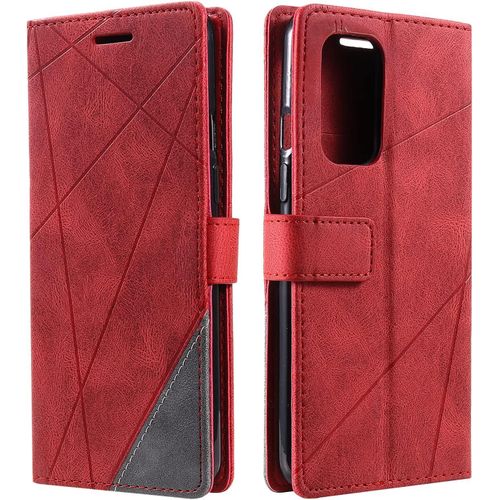 Coque Pour Oneplus 9, Etui En Cuir Pu Portefeuille Housse Fermeture Magnétique Und Flip Pour Oneplus 9, Avec Fermeture Magnétique, Rouge[Php52505627]