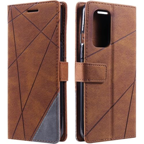 Coque Pour Oneplus 9, Etui En Cuir Pu Portefeuille Housse Fermeture Magnétique Und Flip Pour Oneplus 9, Avec Fermeture Magnétique, Marro[Php52505450]