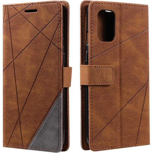 Coque Pour Oneplus 8t, Etui En Cuir Pu Portefeuille Housse Fermeture Magnétique Und Flip Pour Oneplus 8t, Avec Fermeture Magnétique, Marro[Php52505488]