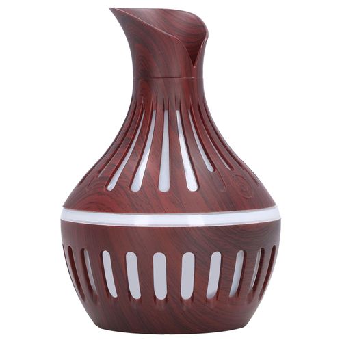 Humidificateur a grain de bois USB, petit vase, veilleuse, silencieux, machine d'aromatherapie, 300 ml