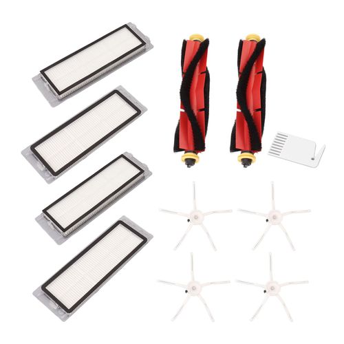 Kit d'accessoires de remplacement pour aspirateur robot Mijia Roborock, ensemble de pieces de filtre a brosse roulante pour l'entretien