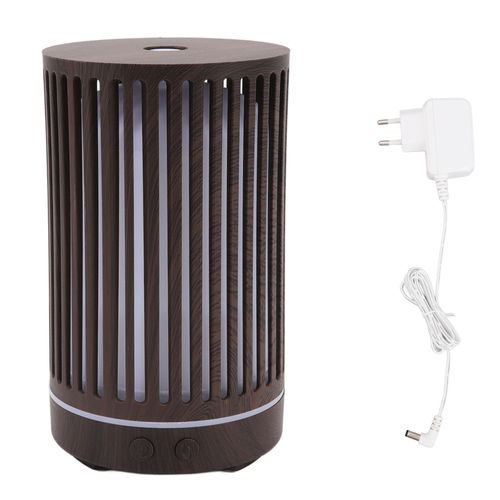 Humidificateur de bureau 200 ml LED coloree, arret automatique, ultra silencieux, diffuseur d'aromatherapie haute securite pour chambre a coucher, bureau, prise UE 100-240 V