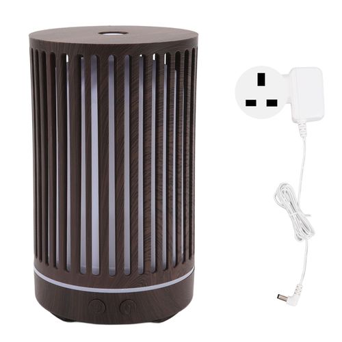 Humidificateur de bureau 200 ml LED coloree, arret automatique, ultra silencieux, diffuseur d'aromatherapie haute securite pour chambre a coucher, bureau, prise britannique 100-240 V