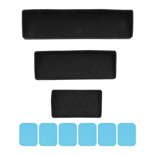 etagere magnetique 3 en 1 en silicone de 30 pouces pour cuisiniere, support a epices de 30 pouces, organisateur pour cuisiniere, noir