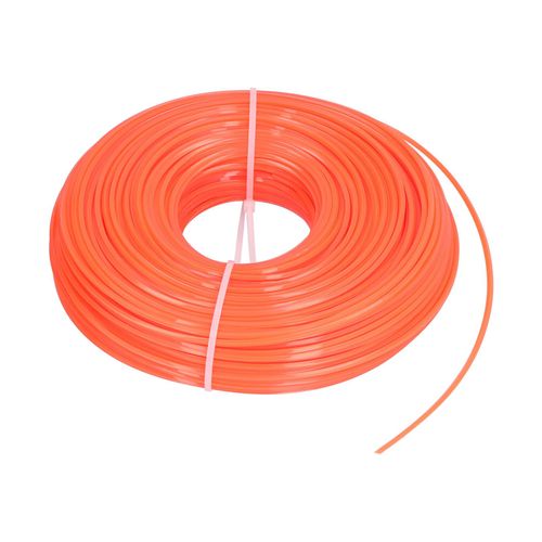 Cordon de coupe-bordures carre en nylon de 100 m, 2,4 mm, piece de rechange pour debroussailleuse a essence