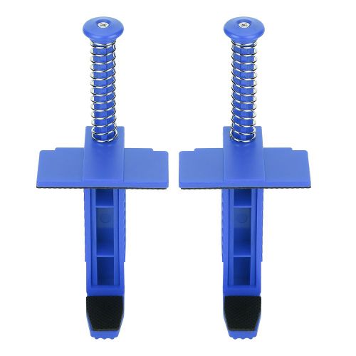 Lot de 2 glissieres de maconnerie, outil de maconnerie, outil de mesure de nivellement, accessoire d'ingenierie, bleu