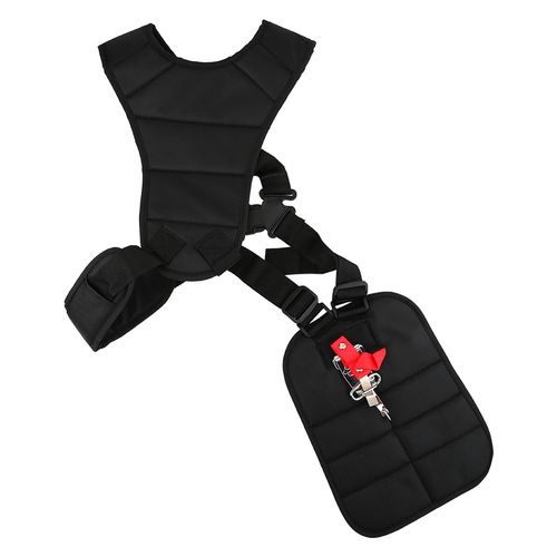 Harnais d'epaule double pour tondeuse a gazon professionnelle, debroussailleuse, debroussailleuse, sangle rembourree reglable