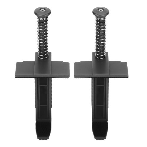 Lot de 2 glissieres de maconnerie, outil de maconnerie, outil de mesure de nivellement, accessoire d'ingenierie, noir