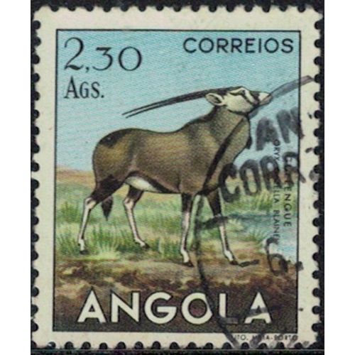 Angola 1953 Oblitéré Animal Guelengue Oryx Gazella Blainei Y&T Ao 366 Su