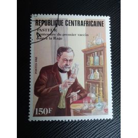 Timbre Centrafrique Y T 672 Pasteur - Centenaire Du Premier Vaccin Contre La Rage 1985 (190509 )