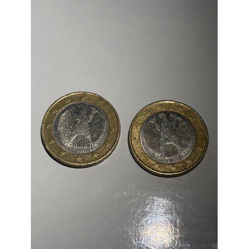 Lot De Pièces 1euro Allemagne 2002 Et 2005 