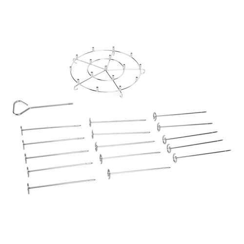 Support a brochettes en acier inoxydable 304, grille de deshydratation multifonction, accessoires pour friteuse Pinxia8QT