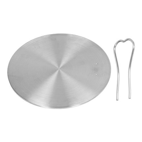 Diffuseur de chaleur en acier inoxydable, plaque a induction, adaptateur pour cuisiniere a induction electrique, pour la cuisine, 18#, 17,5 cm