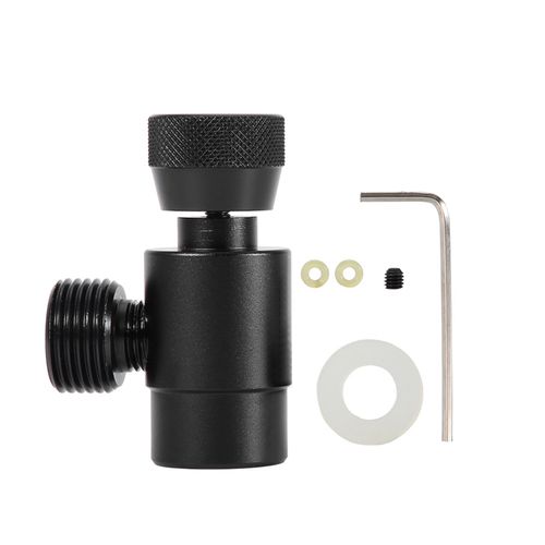 Kit de connecteur d'adaptateur de remplissage de cylindre de CO2 pour SodaStream (noir sans compteur)