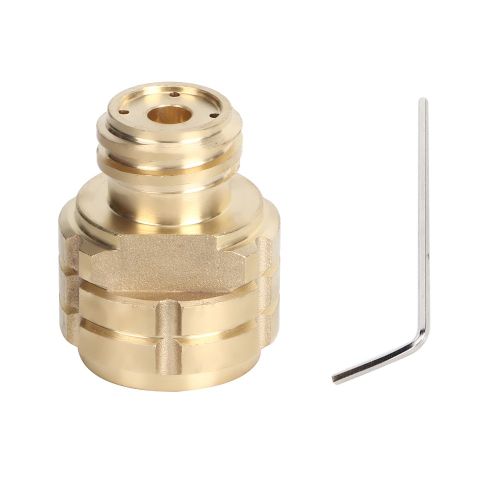 Adaptateur de recharge de bouteille de CO2, filetage femelle G1/2 vers filetage male TR21-4 pour SodaStream Soda Club (or)