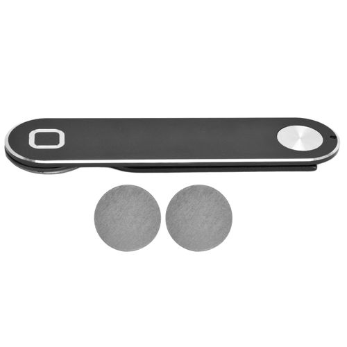 Support De Telephone Portable Reglable En Aluminium A Clip Pour Ecran De Telephone Portable, Pour La Maison Et Le Bureau, Noir