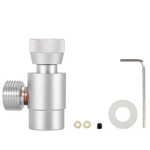Kit de connecteur d'adaptateur de remplissage de cylindre de CO2 pour SodaStream (argent sans compteur)