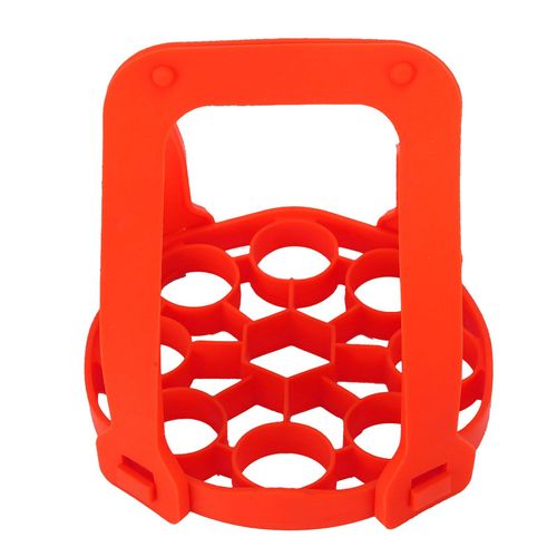 Support a vapeur en silicone a 9 trous pour autocuiseur anti-brulure, coussin isolant thermique (rouge)