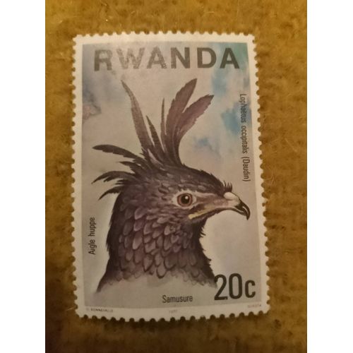 Timbre Non Oblitéré Rwanda Augle Hupple 20 C.