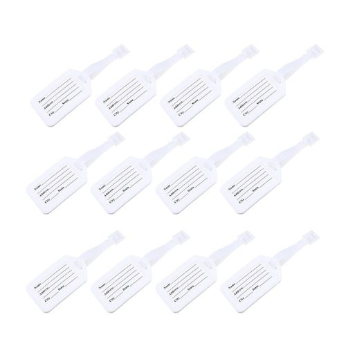 Lot de 30 étiquettes de bagages personnalisées - Étiquettes de voyage durables pour valises, sacs à dos et bagages