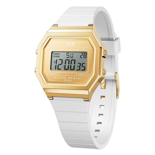 Ice Watch Montre Ice Digit Retro - White Gold Blanc Femmes 022049 -