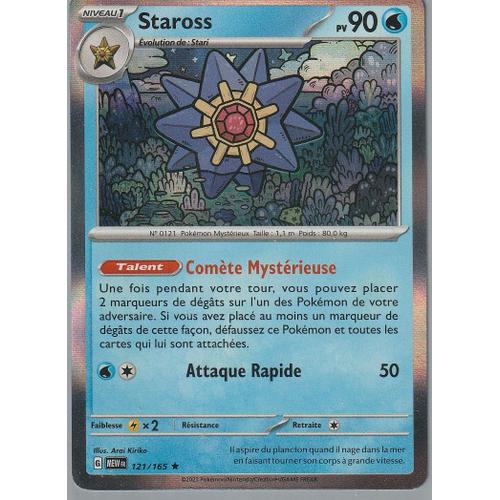 Carte Pokémon - Staross - 121/165 - Holo-Rare - Ev3,5 - 151