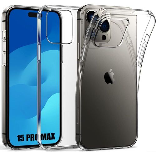 Coque Pour Iphone 15 Pro Max - Protection Antichoc Silicone Ultra Slim Transparent