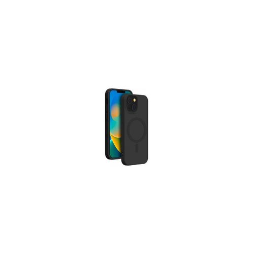 Bigben Connected - Coque De Protection Pour Téléphone Portable - Compatibilité Avec Magsafe - Silicone - Noir - Pour Apple Iphone 15 Plus