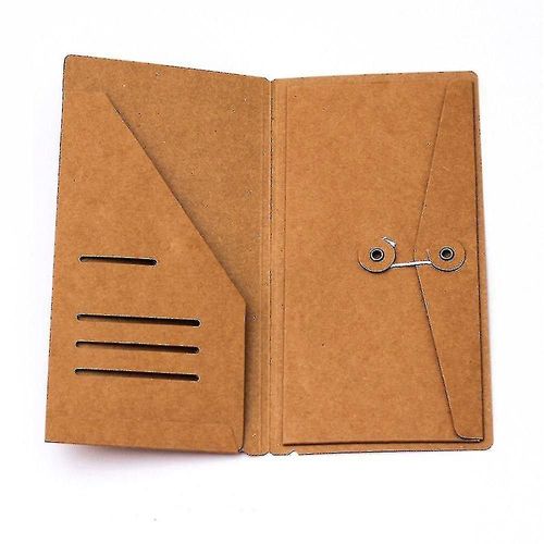 Enveloppe en papier kraft pour voyage et agenda - Organiseur de billets, cartes et documents, classeur durable pour vos essentiels