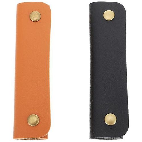 Lot de 2 housses de poignées de bagages en cuir synthétique ¿ Élégantes et confortables pour le shopping et les voyages