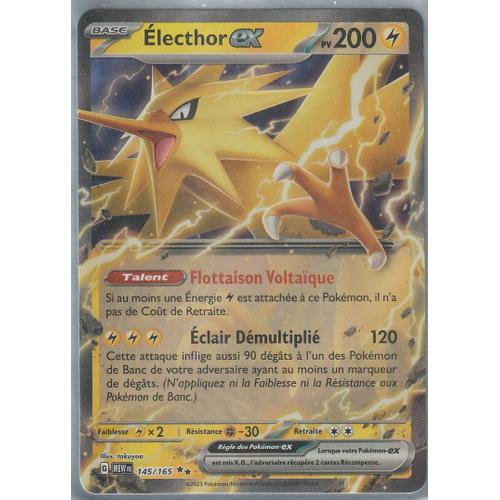 Carte Pokémon - Electhor Ex - 145/165 - Ultra-Rare - Ev3,5 - 151