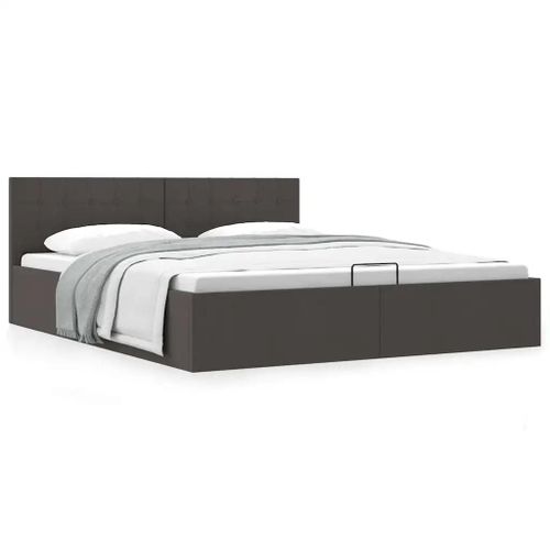 Cadre De Lit À Rangement Hydraulique Sans Matelas 180x200 Cm