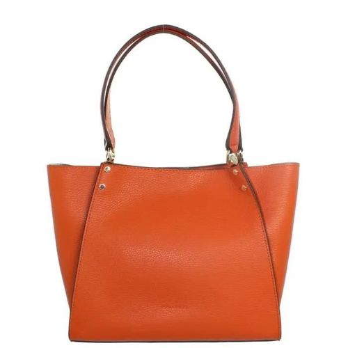 Sac porté épaule Pourchet en cuir ref_pou41939 Orange 36*23*9