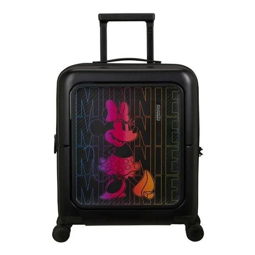 American Tourister Valise noir rose fluo pour femme et homme - Dashpop Disney Spinner 55 / 20 EXP TSA S 297783