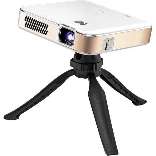 ChenQuanSarl-Projecteur Portable Intelligent Hd Luma 400 - Compatible Wi-Fi Bluetooth, Hdmi & Usb - Blanc - Résolution Native 720P (4K) Jusqu'À 150 Pouces, 200 Lumens Ansi - Trépied Inclus