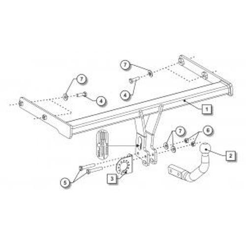 Attelage Audi A4 B9 Berline Y Compris S-Line (12/15-) Col De Cygne + Faisceau Universel 7 Broches + Boitier Électronique - Bosal Oris