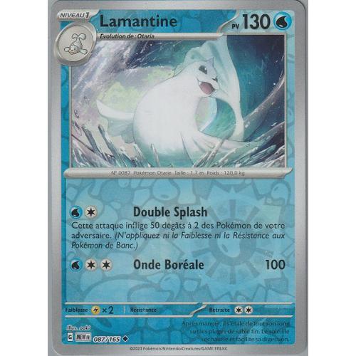 Carte Pokémon - Lamantine - 087/165 - Reverse - Ev3,5 - 151