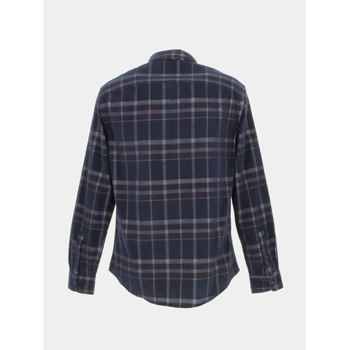 Chemise Manches Longues Armani Exchange Shirt Navy Macro Ch Bleu Marine