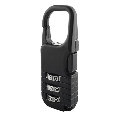 Serrure à bagages Matériau en alliage de zinc Roue à 3 chiffres Réglage du mot de passe Cadenas à combinaison léger pour valise moyenne