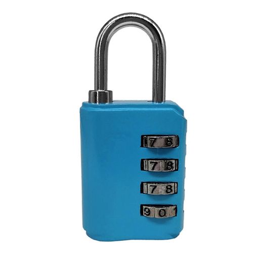 Cadenas à combinaison à 4 chiffres Haute sécurité imperméable à l¿eau Couleurs vives Serrure à combinaison pour garde-robe Sacs d¿appareil photo TravellingSky Blue