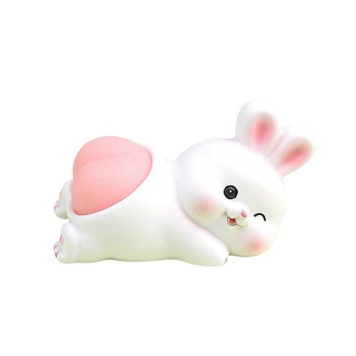 Figurine de dessin animé mignon Panda Lapin Piggy Chaton Aménagement paysager Poupée Soft Butt Décompression Jouet Résine Animal Figure Poupée Modèle Jouet Ornement Kid Toy Cadeau