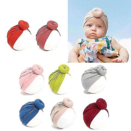 Nouveau-Né Casque Turbans Chapeau Bébé Bébé Filles Bohemian Hat Cap Doux Coton N?Ud