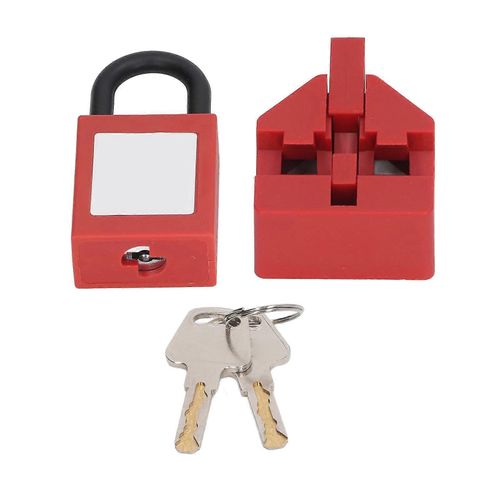 Kit de verrouillage de disjoncteur Verrouillage de disjoncteur bipolaire en nylon ignifuge isolant avec cadenas de sécurité