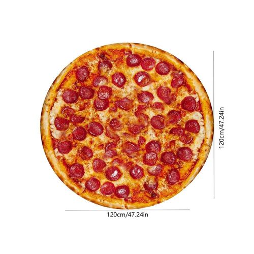 Couverture De Jeté Douce Et Confortable Pour Canapé, Tapis Observateur Double Face, Gaufres De Pizza, Glutnel, Nouveauté