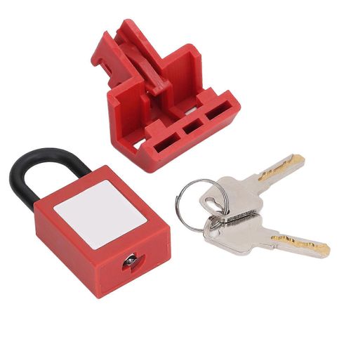 Dispositif de verrouillage de disjoncteur Dispositif de verrouillage de disjoncteur bipolaire avec cadenas pour interrupteur électrique