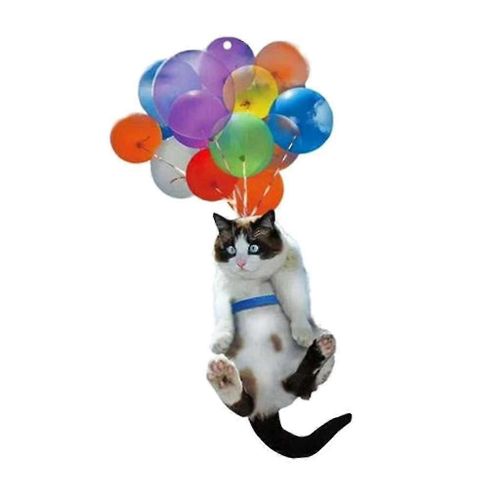 Mignon Chats créatifs Chiens Voiture Ornement suspendu avec ballon coloré Intérieur Pendentifs d¿auto Décoration de la maison